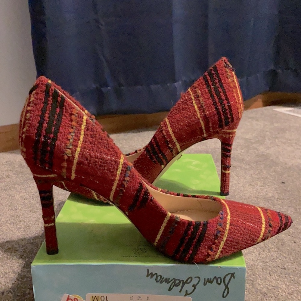Sam Edelman Plaid High Heels